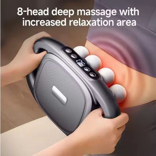 16-Drive 8-Head Massage Gun  Device Deep Tissue  Percussion Therapy for Muscle Pain Relief