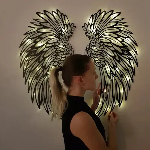 🎁💕👼 Light Up Your Space with Stunning LED Angel Wings – Ethereal Wall Art!❤️