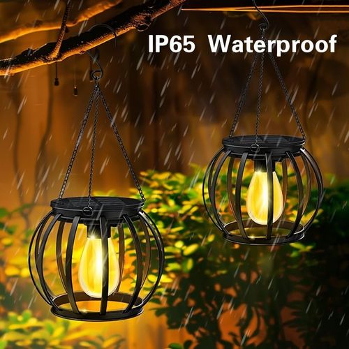 Metal hanging solar light outdoor light
