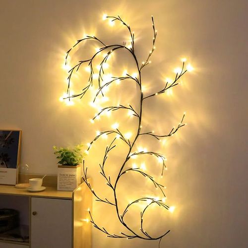 🌟🌿 7.5Ft LED Willow Vine Lights – Enchant Your Space with Soft, Magical Glow 🌿🌟