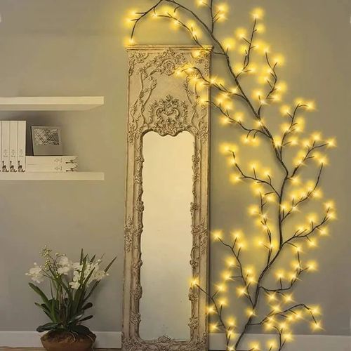 🌟🌿 7.5Ft LED Willow Vine Lights – Enchant Your Space with Soft, Magical Glow 🌿🌟