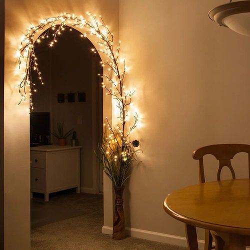 🌟🌿 7.5Ft LED Willow Vine Lights – Enchant Your Space with Soft, Magical Glow 🌿🌟