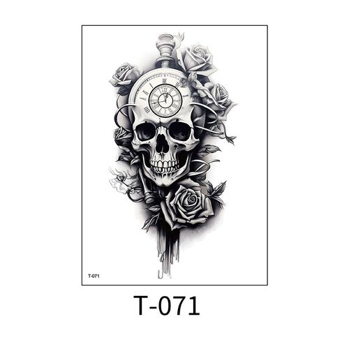 2 SHEETS FULL ARM METAL GEAR FISH SEMI-PERMANENT JUICE INK TATTOO