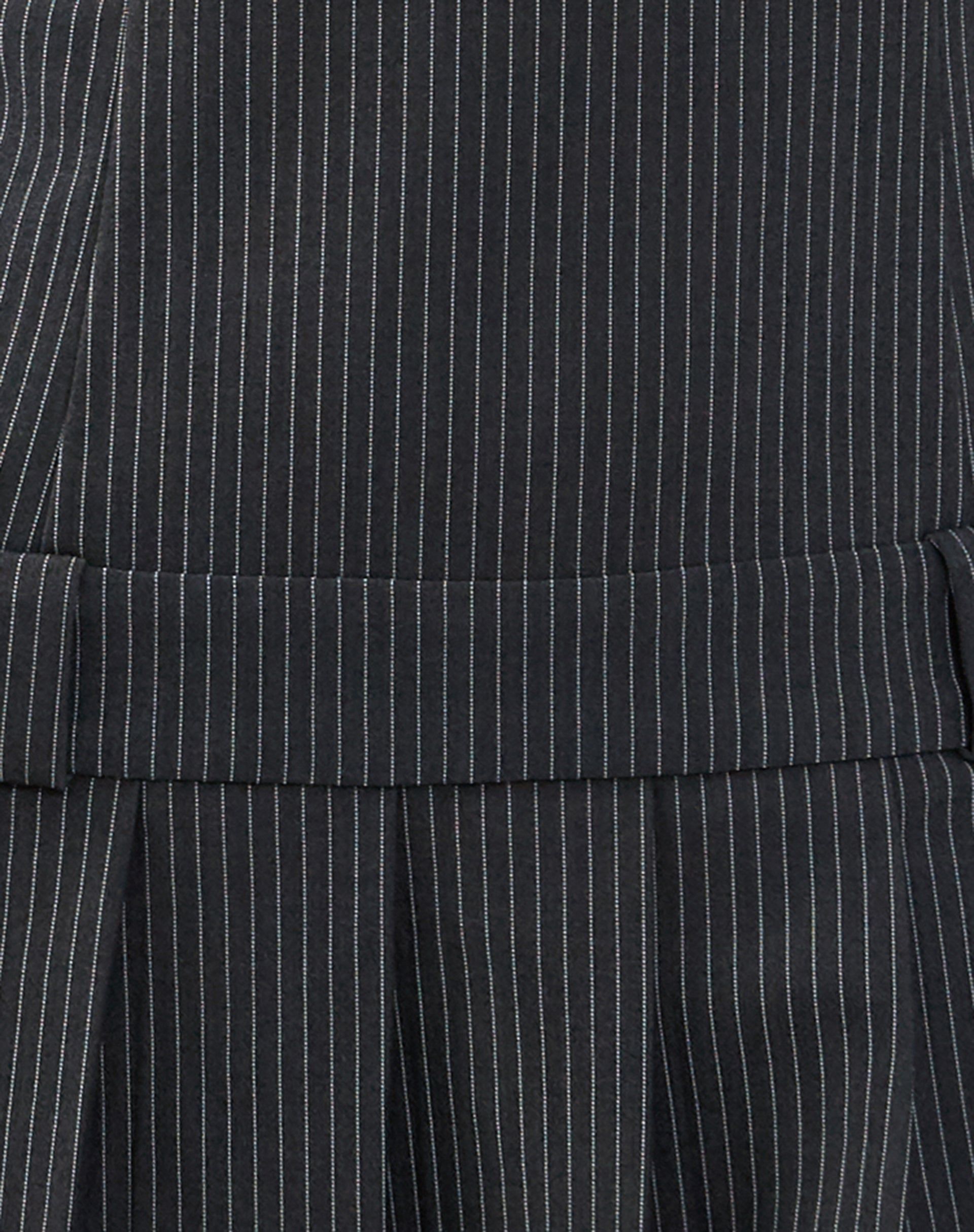 Payoda Mini Dress in Pinstripe Grey