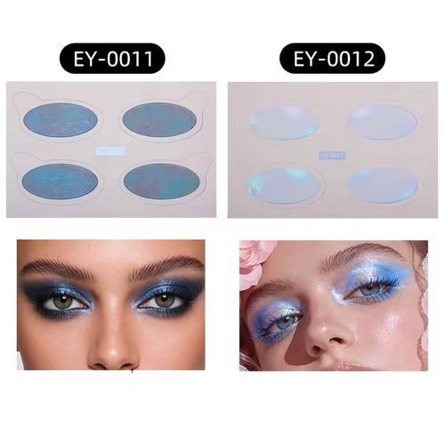 2 Sheets Eye Shadow Paste Party Eye Makeup Color Tattoo Paste