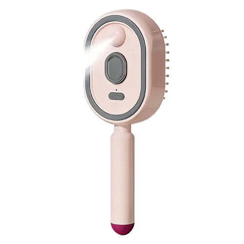 Electric Spray Air Cushion Massage Comb | Self-Cleaning Anti-Tangle | Essential Oil Mist Hair Care Comb | Anti-Static Volumizing Aromatherapy Comb