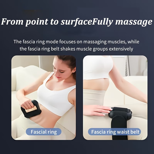 Fascia Ring Massager 5 Applications, 5 Modes, 5 Frequencies - Fully Upgraded Multifunctional Fascia Ring Massager | Portable And Convenient - Includes Adjustable Back Support Strap - Suitable for Waist, Legs And Full-body Use - The Perfect Gift!