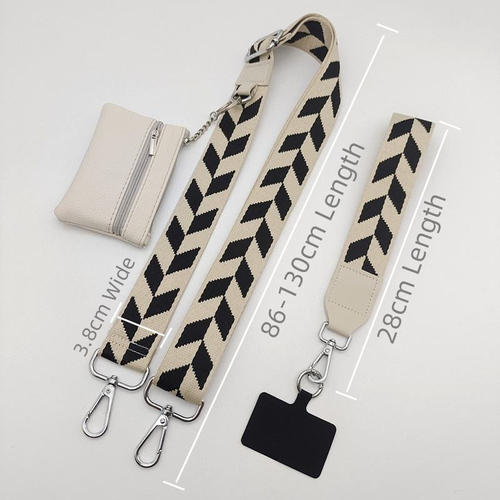 Shoulder Bag with Cell Phone Holder Strap Wallet Nylon Shoulder Bag Mobile Phone Portable Small Shoulder Crossbody