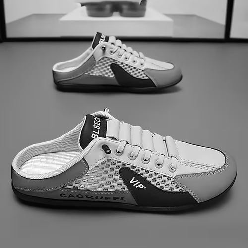 Men's Fashion Multi-Function Slip-On Casual Shoes - Slip-Resistant Durable Sports Sandals, Breathable Fabric Lining, PU Upper, Navy - Suitable for Indoor, Vacation, and Daily Wear