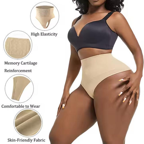 Buy one get 1 free ! Wholesale High Waist Seamless Butt Lifter Body Shaper Tummy Control Thong Shapewear for Women
