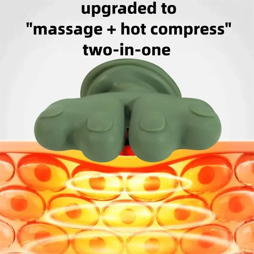 2026 Press-type Handheld Shoulder and Neck Massager - 3 Levels of Vibration Adjustment 2 Levels of Heating