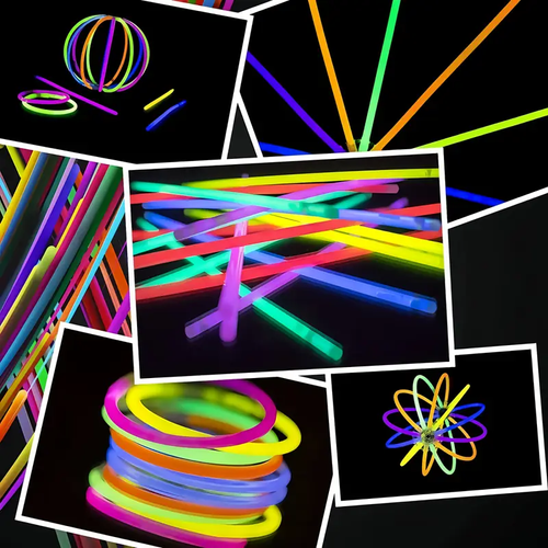 🔥Hot Sale Buy 100 Get 100 Free🔥 Party Fluorescence Light Glow Sticks Bracelets Necklaces Neon for Wedding Party Glow Sticks Colorful Glow Stick