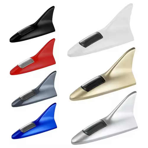 Shark Fin Antenna Decorative Light Solar Powered Car Decorative Lights Solar Shark Fin Car Styling Automobile Exterior Decor