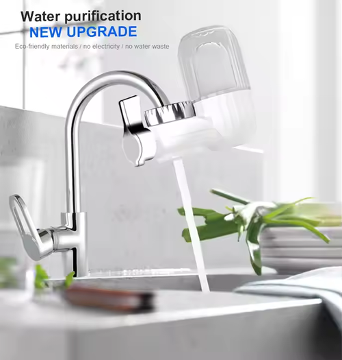 New Design Visualized Faucet Filter Tap Water Purifier Buckle Easy Install with 1 Replacement Filters