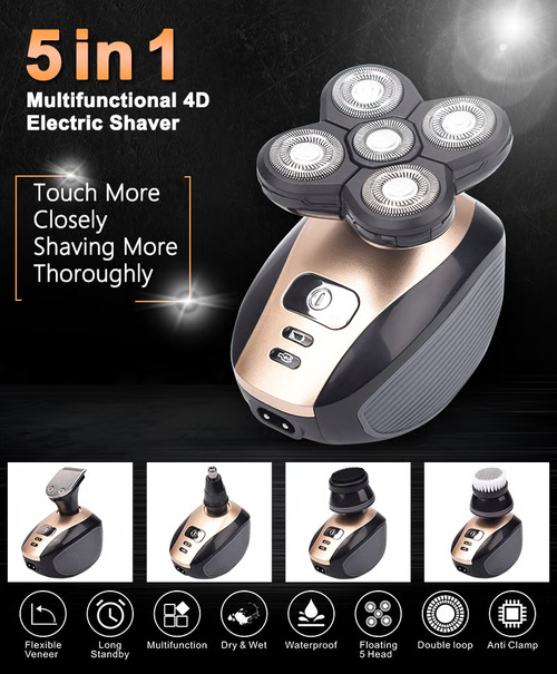 🔥Hot Sale🔥5 In 1 Multifunctional 4D Electric Shaver