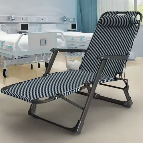Lightweight Outdoor Reclining Folding Lounge Chair Garden Chaise Longue Camping Folding Bed