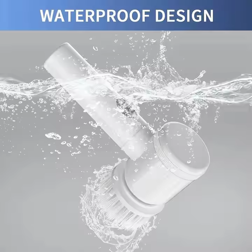 PANCERKA Electric Spin Scrubber Electric Cleaning Brush Cordless Power Scrubber with 5 Replaceable Brush Heads Handheld Scrubber