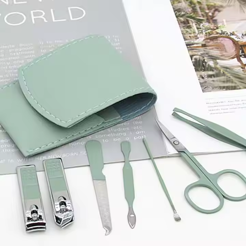 🔥2 free headbands🔥 Good-looking Foldable Stainless Steel Nail Clipper 16pcs Set
