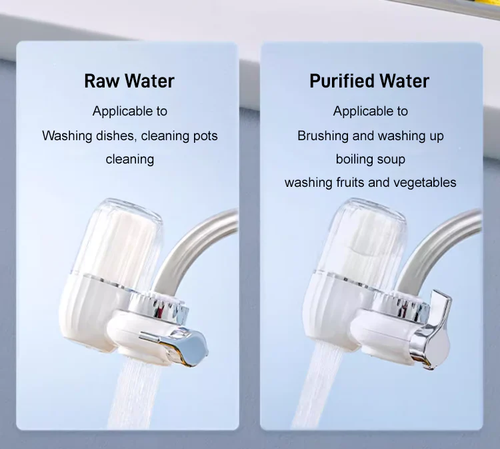 New Design Visualized Faucet Filter Tap Water Purifier Buckle Easy Install with 1 Replacement Filters