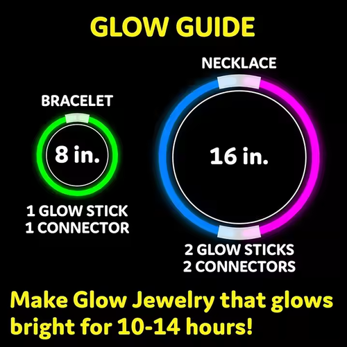🔥Hot Sale Buy 100 Get 100 Free🔥 Party Fluorescence Light Glow Sticks Bracelets Necklaces Neon for Wedding Party Glow Sticks Colorful Glow Stick