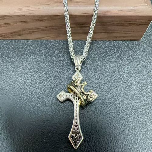 Jesus' redemption Crown Cross Necklace