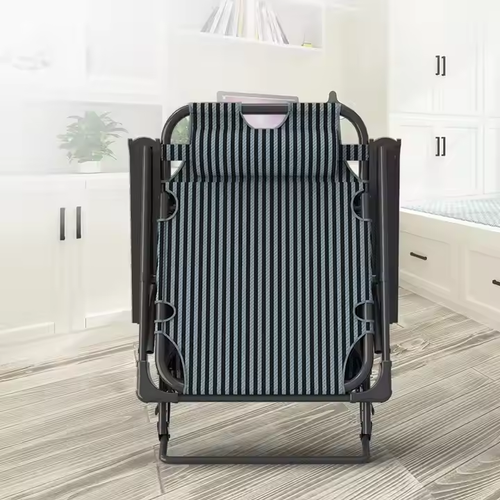 Lightweight Outdoor Reclining Folding Lounge Chair Garden Chaise Longue Camping Folding Bed
