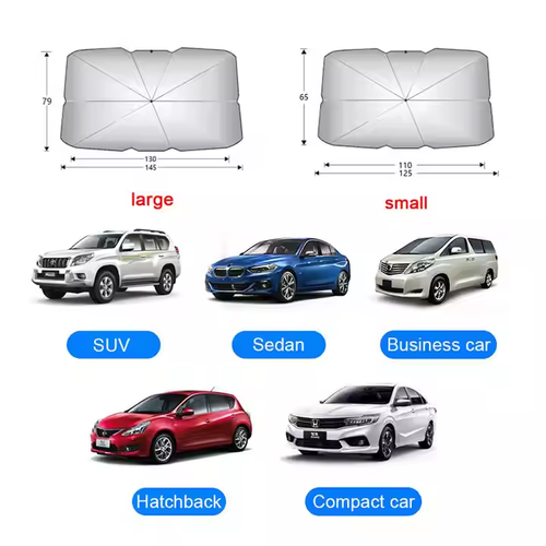 Car Sunshade Umbrella UV Protection Car Umbrella Tents Portable Car Window Solar Sunshade Umbrella