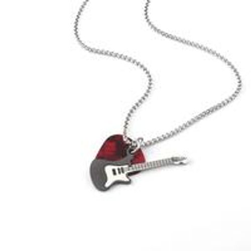 Rock Guitar Pick Necklace Perfect Gift for Guitarists & Music Fans