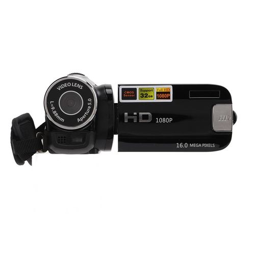 HD 1080P Handheld Camcorder - 16X Digital Zoom Portable Video Recorder, 16MP CMOS Sensor Vlogging Camera for Family, Travel & Events