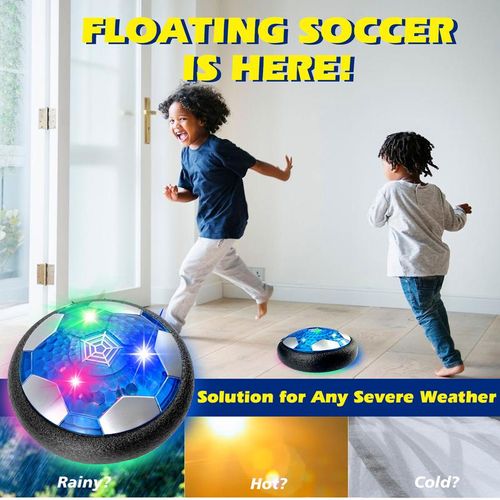 Rechargeable Floating Hover Soccer Set - LED Lights & 2 Indoor Goals