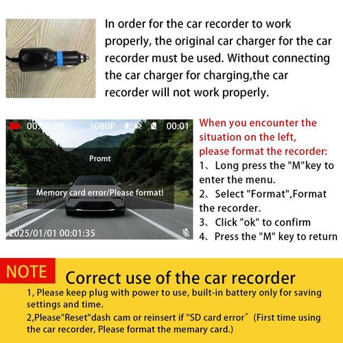 BCUOZ 4 Channel Dash Cam 1080P – Front, Rear, Left, Right Recording with 24H Parking Monitoring & WiFi