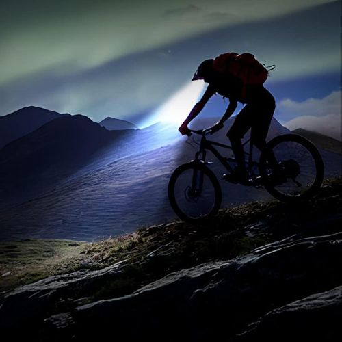 Multifunctional LED Headlamp with Wave Sensor - 3600mAh Rechargeable Power Bank, Zoomable Focus & Waterproof Design