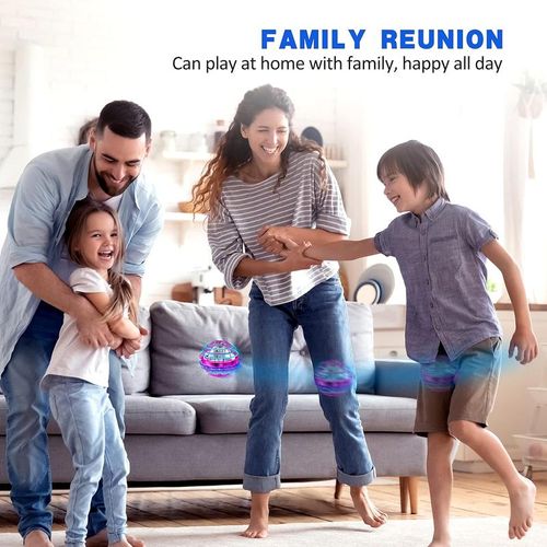 Hand Controlled Flying Ball Toy with LED Lights – Boomerang Function, Safe & Durable Sphere Drone