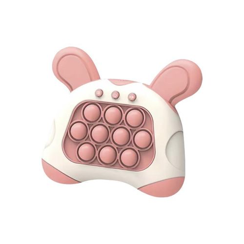 Electronic Rabbit Quick Push Game - Light Up Pop Fidget Toy for Kids | 4 Modes Sensory Handheld Console for Reaction & Memory Training | Screen-Free Travel Gift