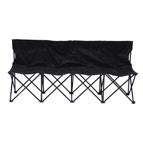 Ghana's Ultimate Outdoor Seating! 4 - 6 Person Foldable Steel Tube Bench - Ideal for Camping, Beach, Concerts & Sports