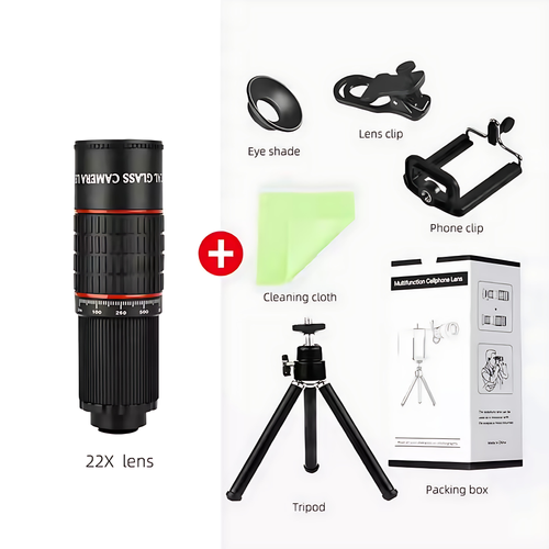22X HD Telephoto Lens for Smartphones - Universal, High - Clarity, Capture Distant Wonders! 📸✨