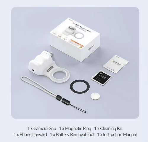 Telesin FunShoot Magnetic Handle: Lightweight, Magnetic - Capture Every Moment Effortlessly!
