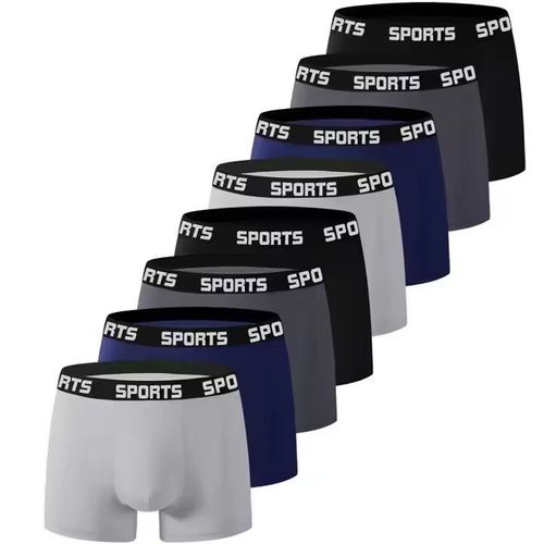 5 items- New SPORT men's sports boxer shorts mid-rise boxer shorts high stretch shorts