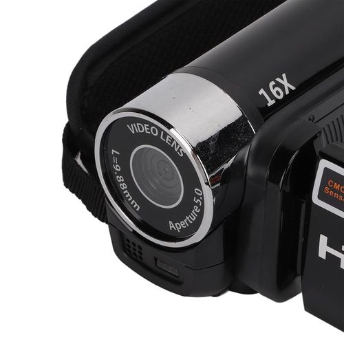 HD 1080P Handheld Camcorder - 16X Digital Zoom Portable Video Recorder, 16MP CMOS Sensor Vlogging Camera for Family, Travel & Events