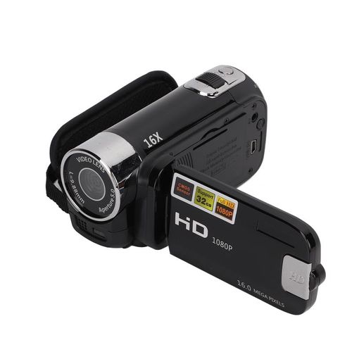 HD 1080P Handheld Camcorder - 16X Digital Zoom Portable Video Recorder, 16MP CMOS Sensor Vlogging Camera for Family, Travel & Events