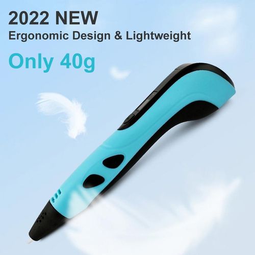 3D Printing Pen Pro Kit - 10-Color PLA Filament & 22-Pattern Stencil Book