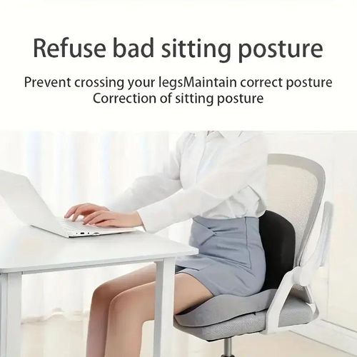 Orthopedic Memory Foam Lumbar & Coccyx Cushion - Posture Correcting Support