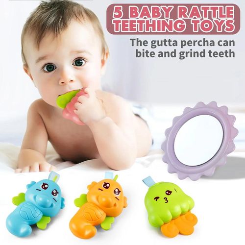 5-in-1 Baby Piano Gym Mat: Musical Kick & Play Activity Center, Teething Rattle Toys, 5 Modes for Tummy Time & Sit Play, Brain & Motor Skill Development