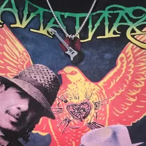 Rock Guitar Pick Necklace Perfect Gift for Guitarists & Music Fans