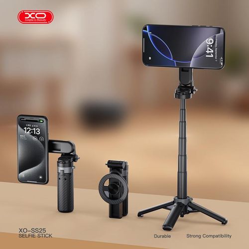 SS25 Portable Foldable Selfie Stick & Tripod Stand with Remote