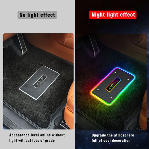 Luminous ·Welcome· RGB Car Floor Mat - App Controlled Ambiance Lighting