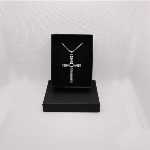 Dominic Toretto's Gold Cross Alloy Necklace ORSilver Cross Alloy Necklace from Fast and FuriousFAMlLY Cross Chain Vin Diesel YOU PICK!