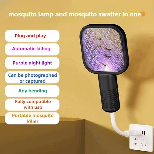 USB Mosquito Swatter Rechargeable Electric Fly Killer