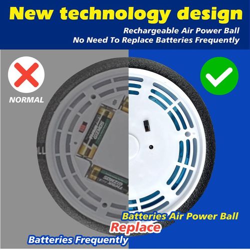 Rechargeable Floating Hover Soccer Set - LED Lights & 2 Indoor Goals