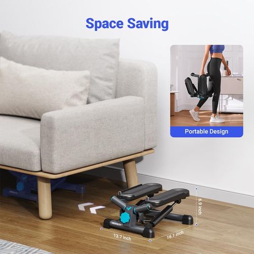 MERACH Adjustable Twist Stepper - Knee Protection Home Cardio Machine